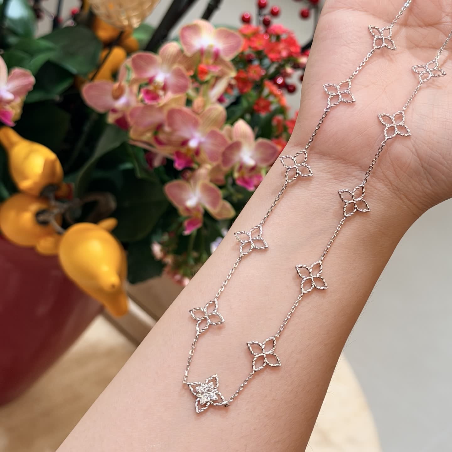 Van Cleef & Arpels Alhambra Diamond Necklace